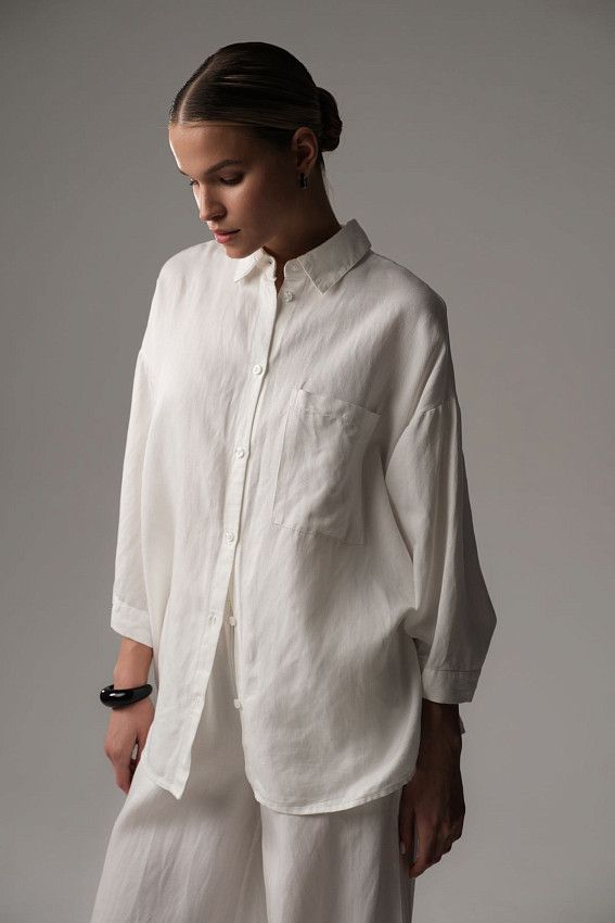 Рубашка с коротким рукавом The Hills Белый