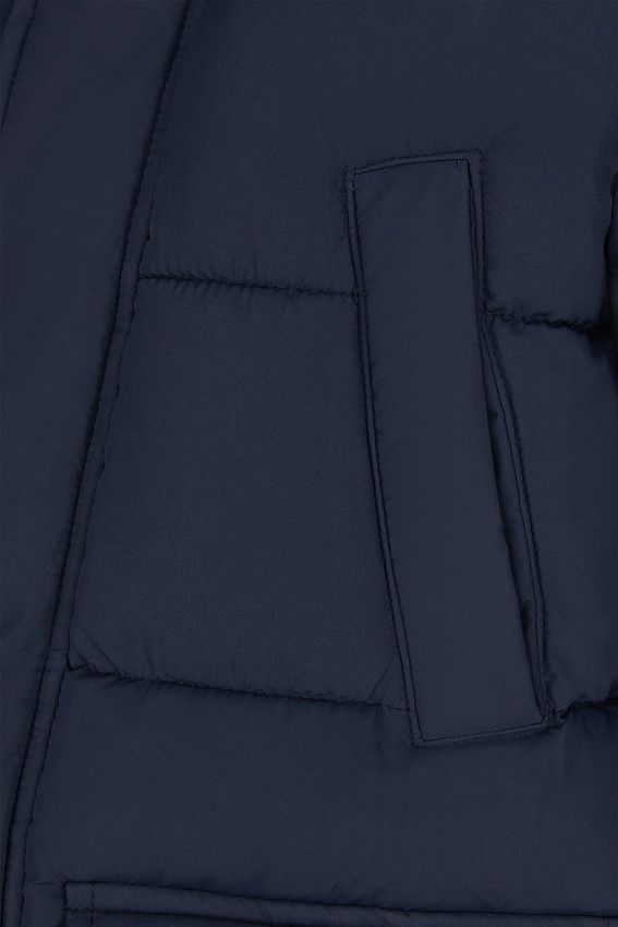 Пуховик удлиненный Geox Синий