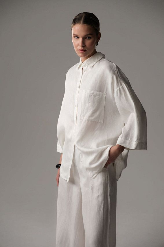 Рубашка с коротким рукавом The Hills Белый