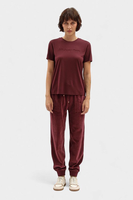 Футболка EA7 Бордовый