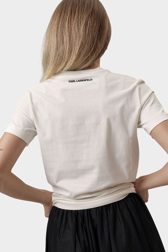 Футболка Karl Lagerfeld Молочный