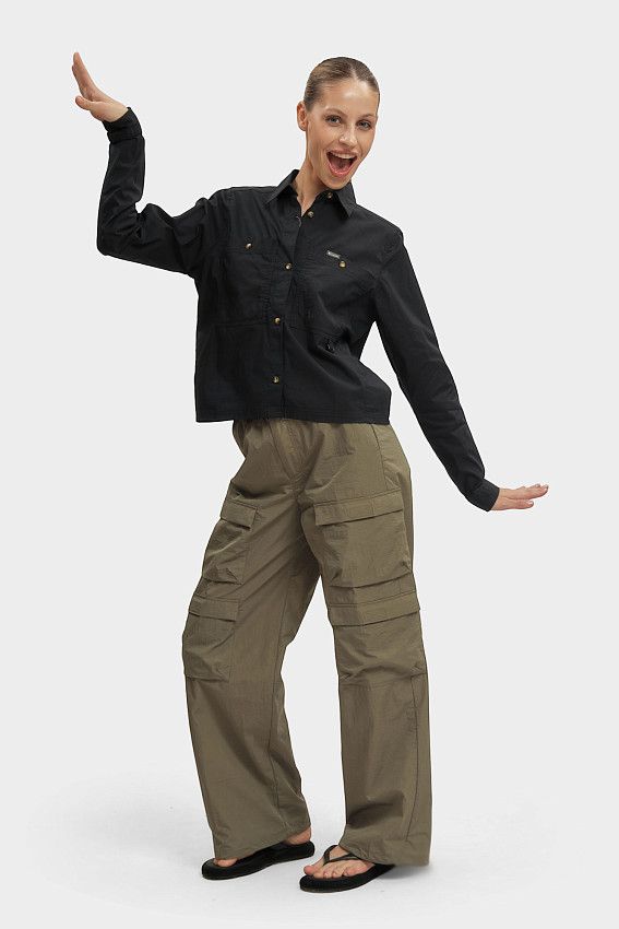 Рубашка с длинным рукавом Columbia Черный