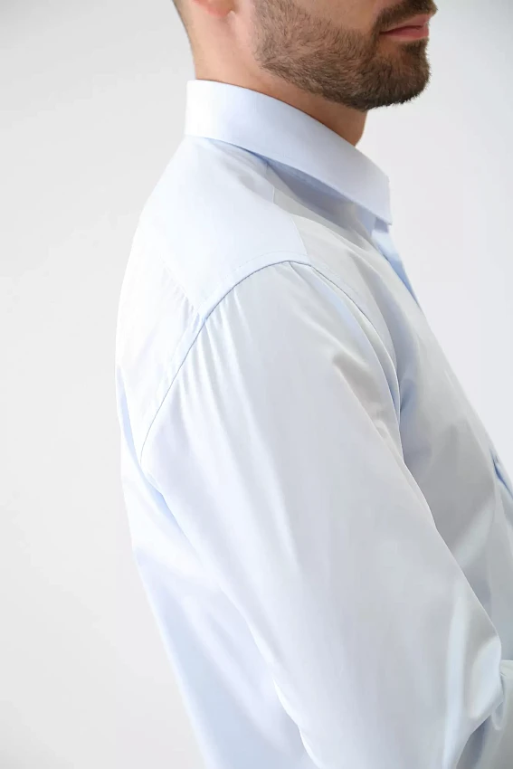 Сорочка д/р Karl Lagerfeld Голубой