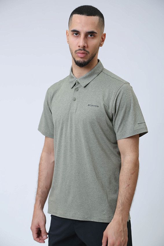 Поло Columbia Серый