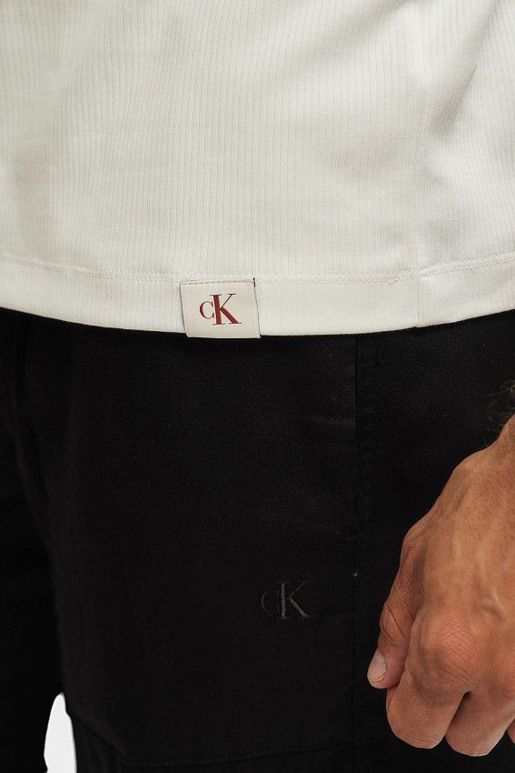 Поло Calvin Klein Jeans Молочный