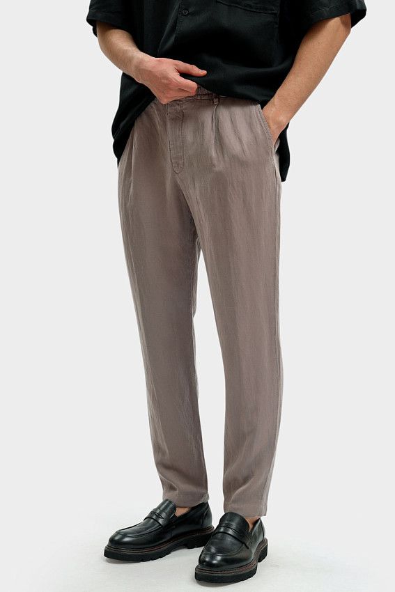 Брюки льняные Strellson Серый