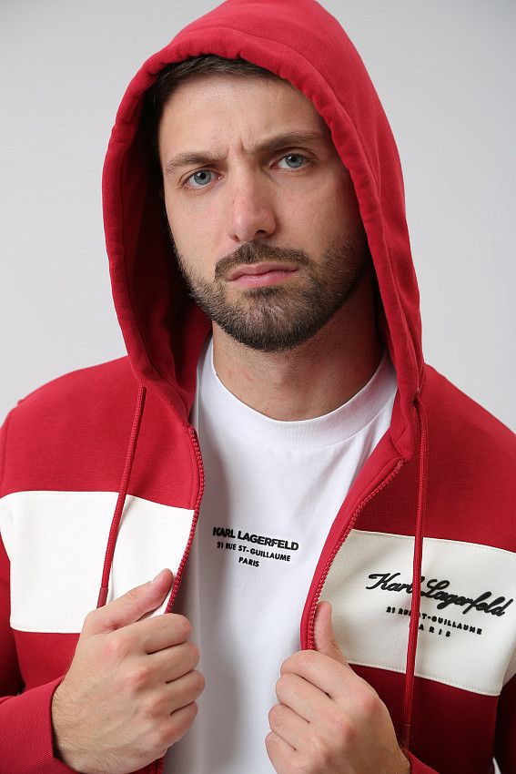 Толстовка с капюшоном Karl Lagerfeld Красный