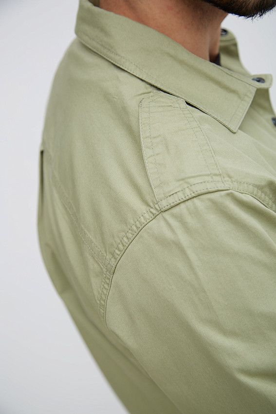 Рубашка с длинным рукавом Van Mich Зеленый