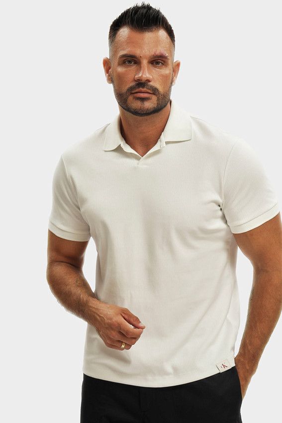 Поло Calvin Klein Jeans Молочный