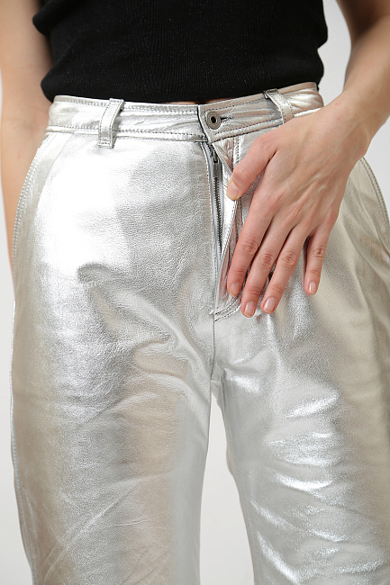 Брюки кожаные Pepe Jeans