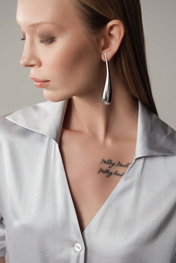 Рубашка с коротким рукавом The Hills Серебряный