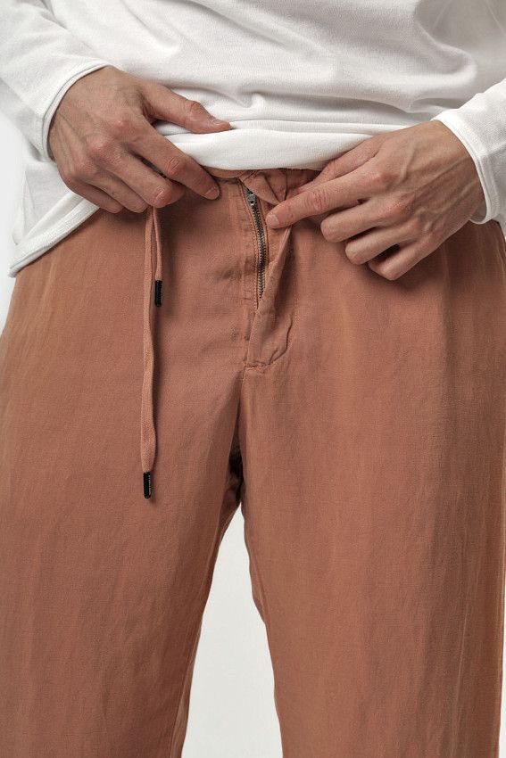 Брюки льняные Strellson Бежевый