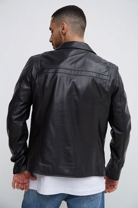 Куртка кожаная Van Mich Черный
