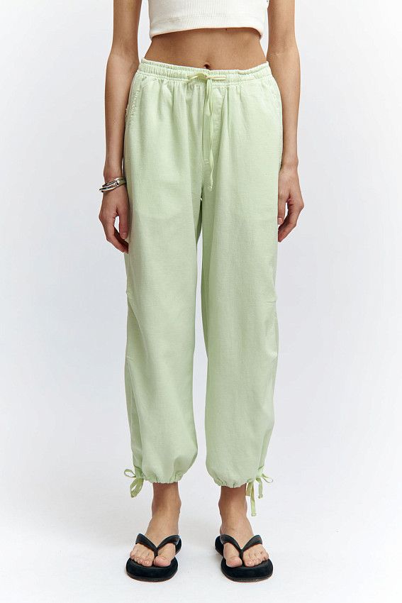 Брюки льняные Van Mich Зеленый
