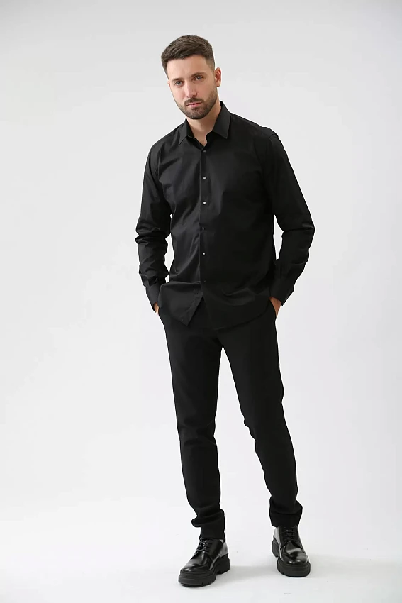 Сорочка д/р Karl Lagerfeld Черный