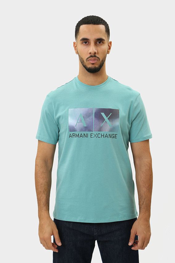 Футболка Armani Exchange Бирюзовый