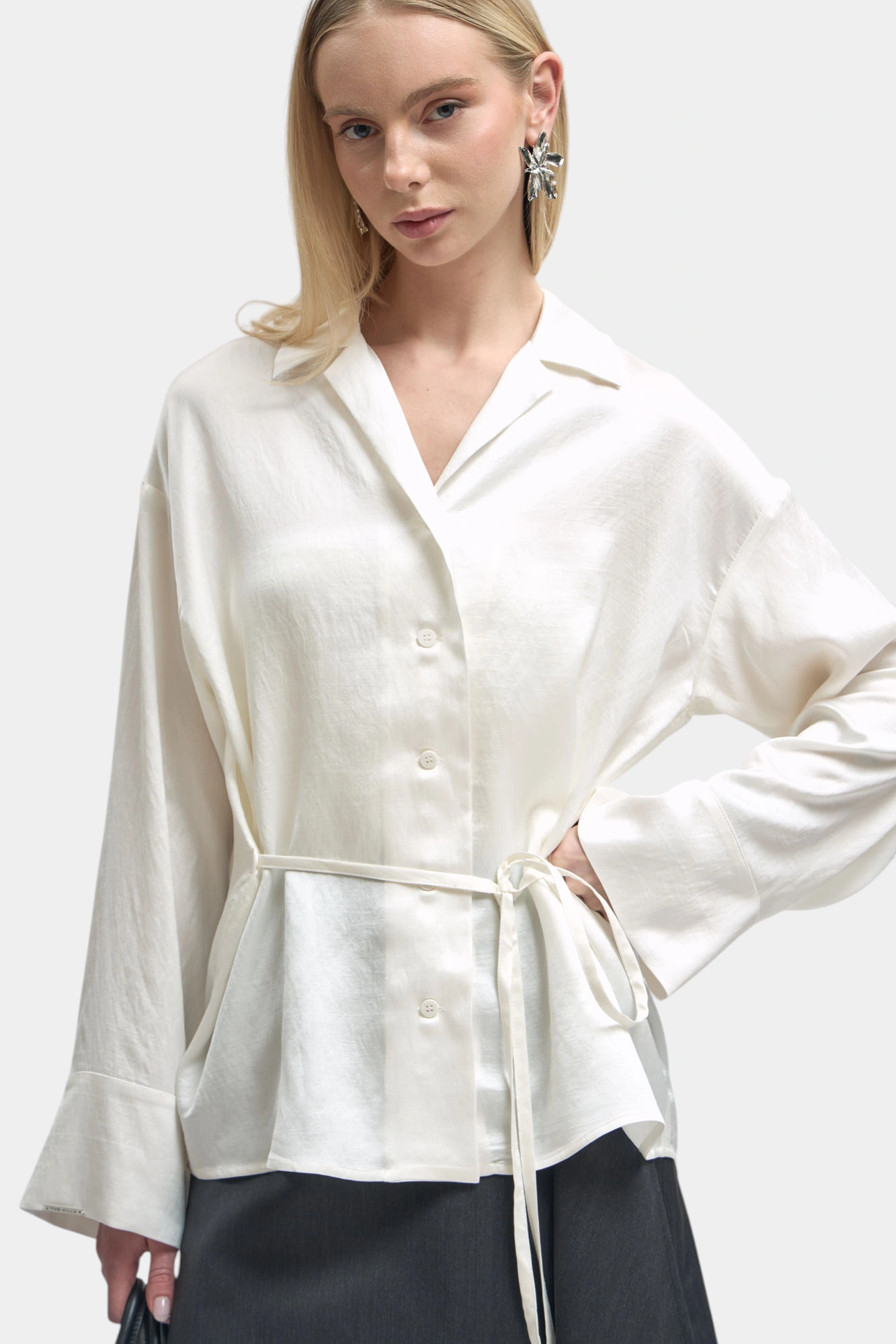 Рубашка The Hills Молочный