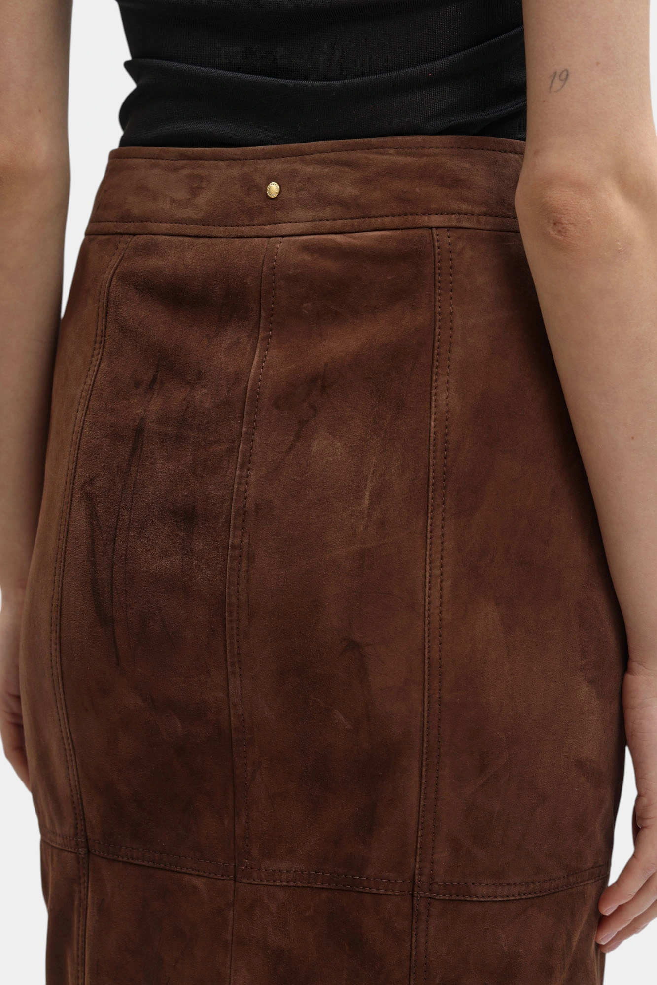 Юбка кожаная Armani Exchange