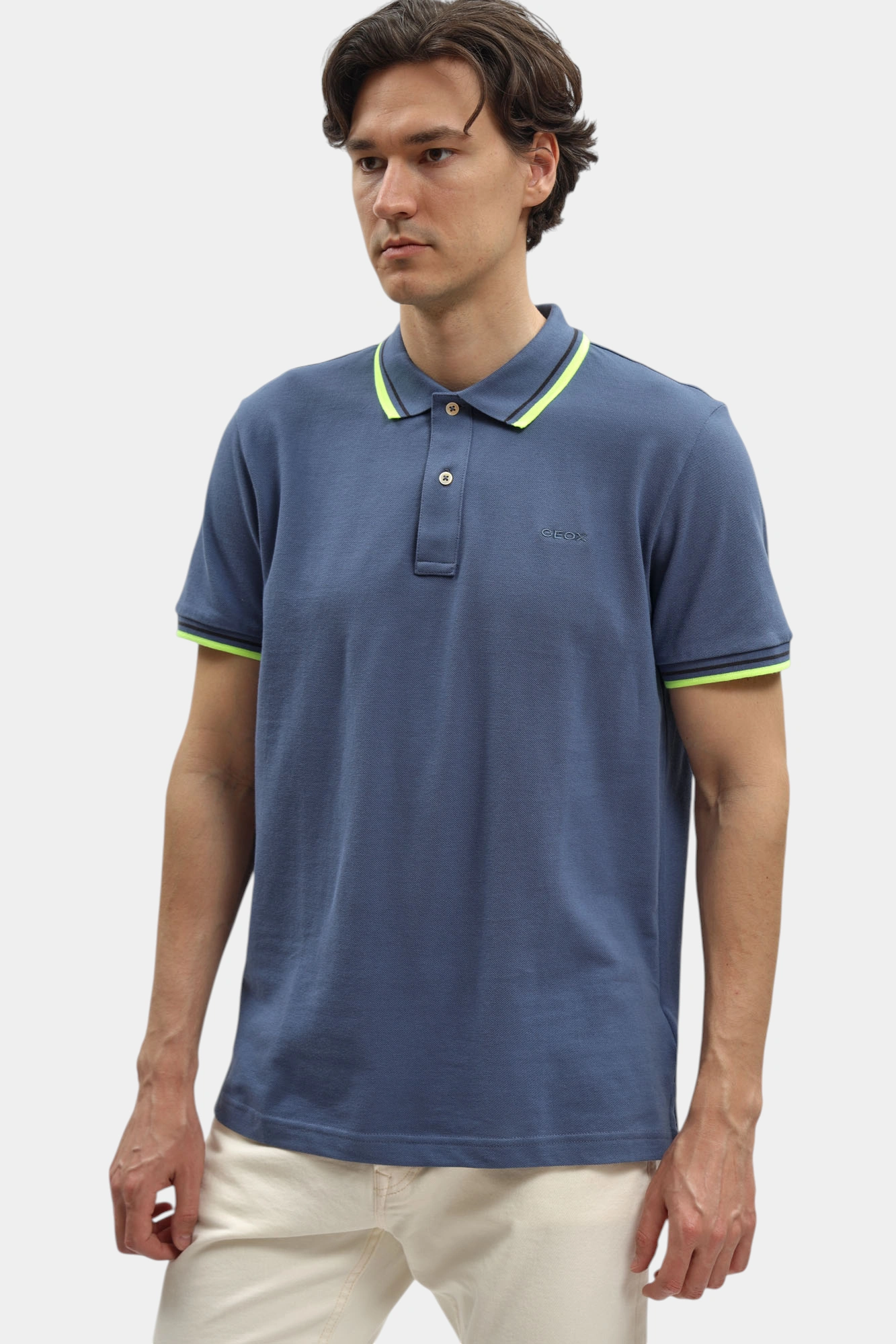 Поло Geox Голубой
